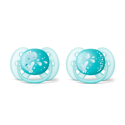 [AVEB37.OS6002] AVENT Ultra Soft - Lot de 2 sucettes orthodontiques souples 6 à 18mois