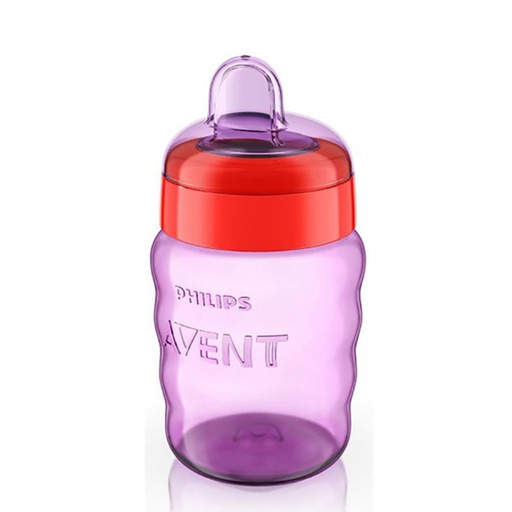 [AVEB28.9MM260] AVENT Tasse à bec - 9 mois et + anti-fuites 260ml - Mauve et rose