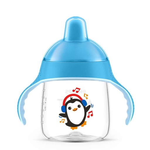 [AVEB28.12B260] AVENT Tasse à bec - 12 mois et + anti-fuites 260ml - Bleu
