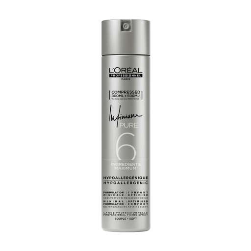 [S00011814] L'ORÉAL PROFESSIONNEL Infinium Pure - Laque fixation souple - 500ml