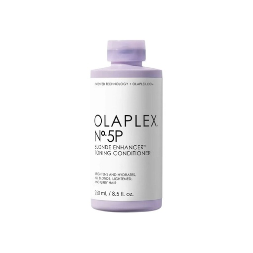 [S00012471] OLAPLEX N°5P Blonde Enhancer Toning Conditioner - Après-shampooing déjaunissant éclaircissant hydratant pour cheveux blonds décolorés et gris - 250ml