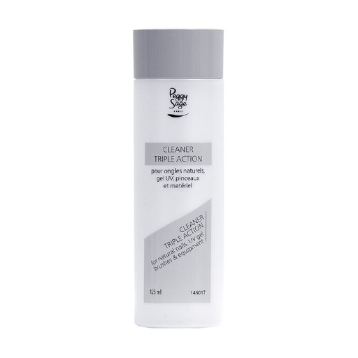 [S00013157] PEGGY SAGE Cleaner Triple Action - Nettoyant de finition vernis semi-permanent - 125ml