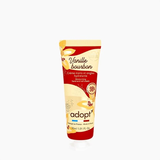 [S00030380] ADOPT Vanille Bourbon - Crème hydratante mains et ongles - 30ml