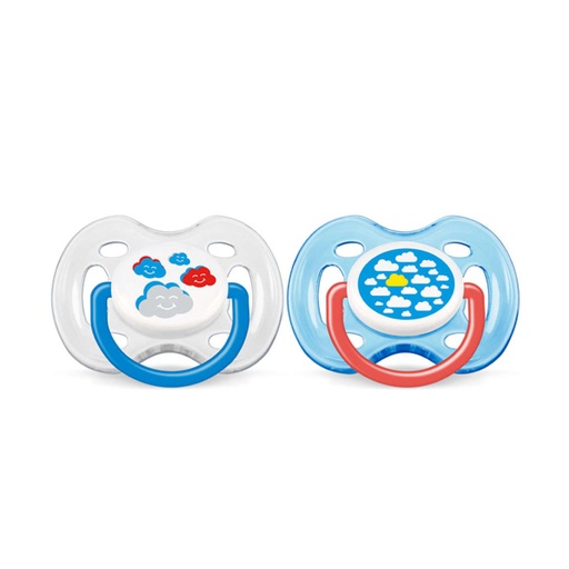 [AVEB12.DO0002] AVENT Fashion - Lot de 2 sucettes décorées orthodontiques 0 à 6 mois