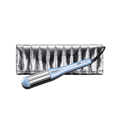[S00030801] L'ORÉAL PROFESSIONNEL Steampod 4 Édition limitée Glacial Utopia - Lisseur boucleur vapeur avec une technologie vapeur brevetée pour un coiffage plus rapide et des cheveux plus lisses