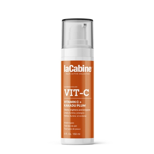 [S00030929] LA CABINE Vit-C Cleansing Mousse - Mousse nettoyante énergisante à la vitamine C pour tous types de peaux - 150ml