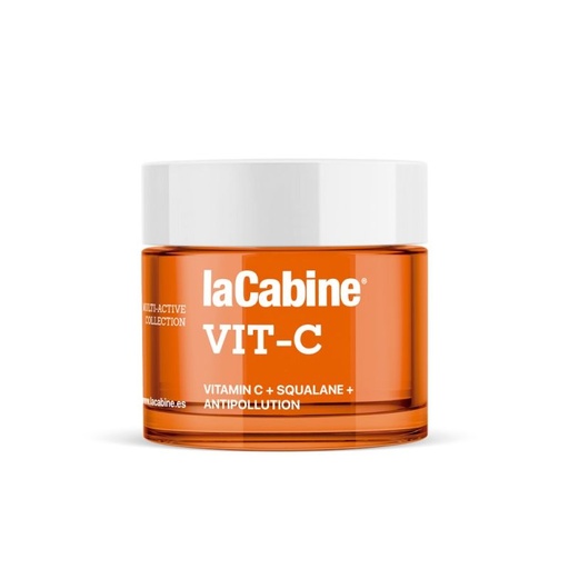 [S00030930] LA CABINE Vit-C Cream - Crème visage illuminatrice hydratante anti-âge pour peaux ternes et fatiguées - 50ml