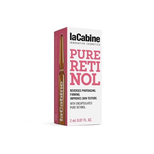 LA CABINE Pure Retinol Ampoules - Soin anti-âge rénovateur lissant unifiant pour tous types de peaux