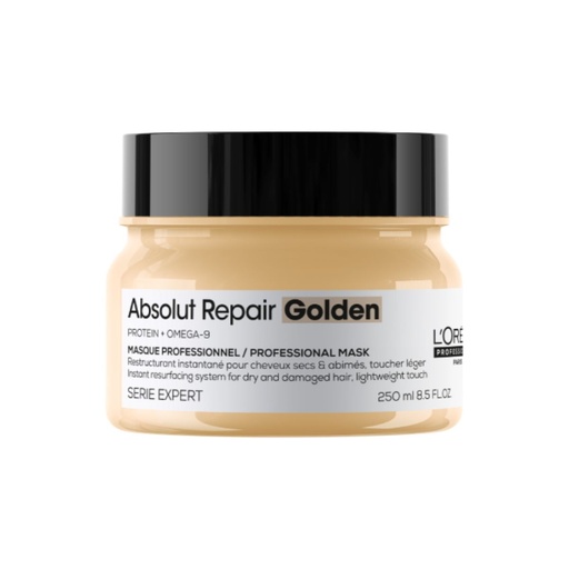 L'ORÉAL PROFESSIONNEL Absolut Repair Golden - Masque professionnel restructurant instantané pour cheveux secs et abîmés