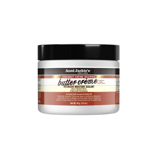 [S00031335] AUNT JACKIE'S Butter Crème Intensive Moisture Sealant - Crème légère hydratante protectrice pour cheveux secs et à faible porosité - 213g