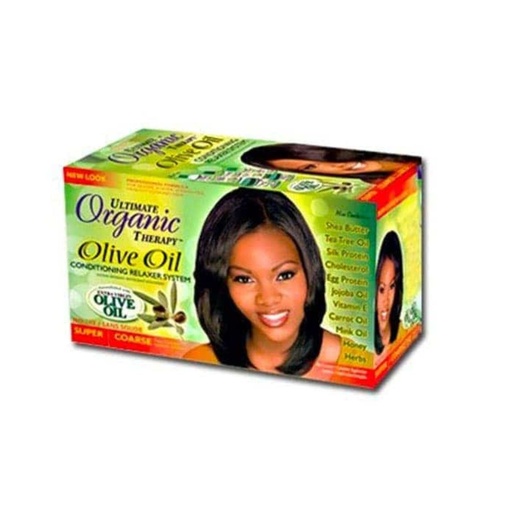[S00031284] ORIGINALS Olive Oil Super Coarse Relaxer System - Défrisant sans soude lissant et adoucissant pour cheveux épais et résistants