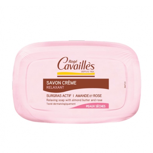 [RCAA27.BAR115] ROGÉ CAVAILLES Savon Crème - Beurre d'amande et rose peaux sensibles et sèches