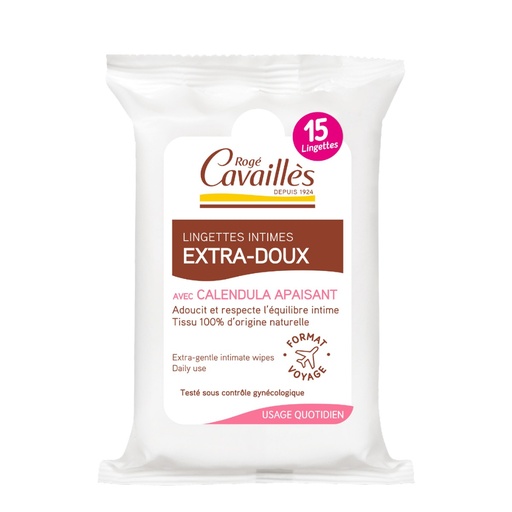 [RCAA22.LIQ015] ROGÉ CAVAILLES Extra-Douces - Lingettes intimes usage quotidien