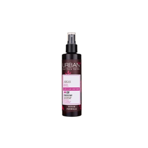 [S00030615] URBAN CARE Argan Oil Leave-In Hair Conditioner - Après-shampooing sans rinçage nourrissant anti-casse pour cheveux longs ternes cassants - 200ml
