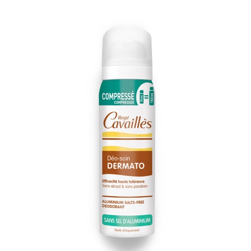 [RCAA19.EHT075] ROGÉ CAVAILLES Spray Compressé Déo-Soin Dermato - Efficacité haute tolérance sans sels d'aluminium