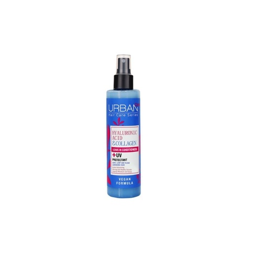 [S00030621] URBAN CARE Hyaluronic Acid & Collagen Leave-In Conditioner - Après-shampooing sans rinçage hydratant volumateur pour cheveux ternes et abîmés - 200ml