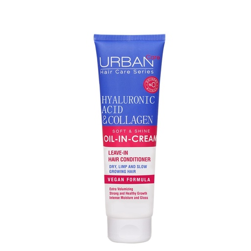 [S00030620] URBAN CARE Hyaluronic Acid & Collagen Soft & Shine Oil-In-Cream - Huile-en-crème hydratante volumisante pour cheveux secs et ternes - 150ml
