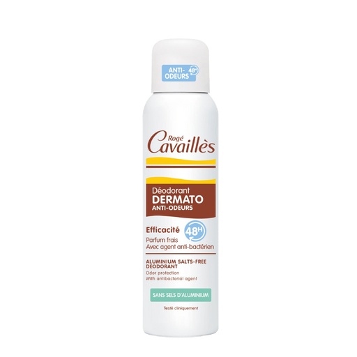 [RCAA19.AOE150] ROGÉ CAVAILLES Spray Déodorant Dermato - Anti-odeurs  efficacité 48h sans sels d'aluminium