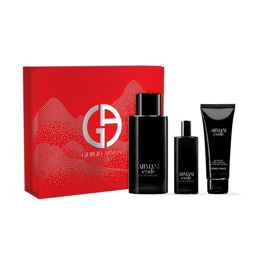 [S00029807] GIORGIO ARMANI Coffret Code Eau Toilette Homme 125ml + EDT 15ml + Gel Douche 75ml