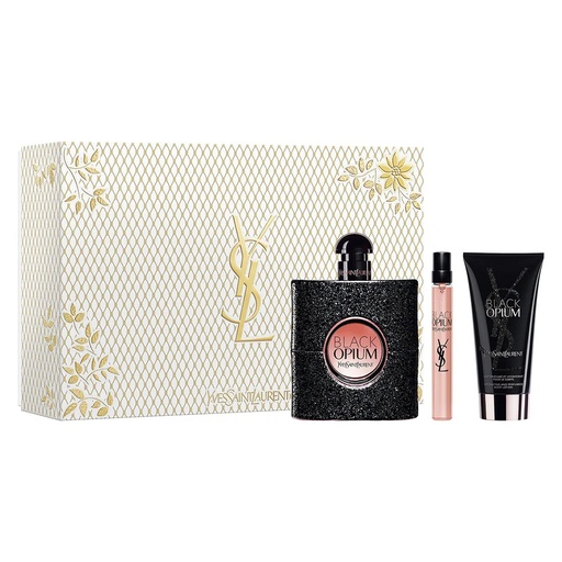 [S00029821] YVES SAINT LAURENT Coffret Black Opium Eau de Parfum 90 ml + 10ml + Lait Hydratant 50ml