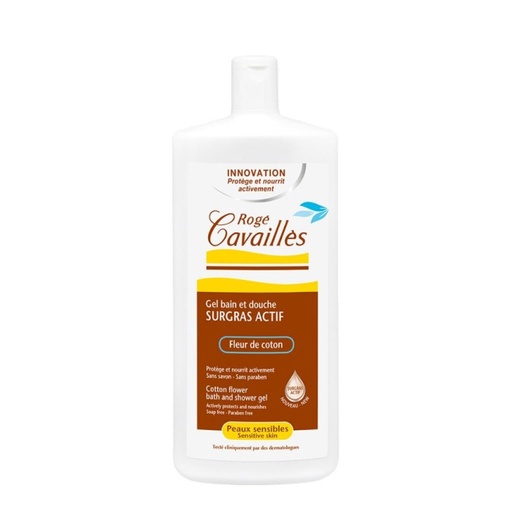 ROGÉ CAVAILLES Surgras Actif  - Gel bain et douche - Fleur de coton