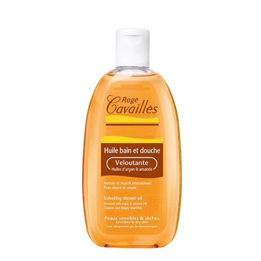 ROGÉ CAVAILLES Huile Bain et Douche Veloutante - 3 huiles peaux sèches